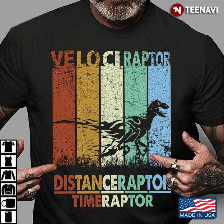Vintage Velociraptor Distanceraptor Time Raptor Dinasour