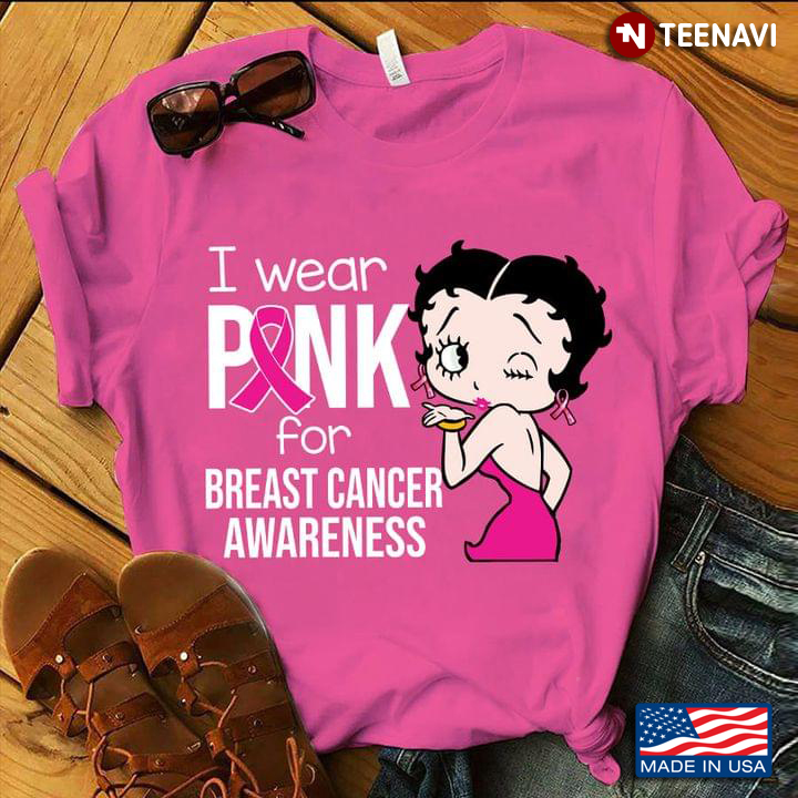 I Wear Pink For Breast Cancer Awareness Cool Girl