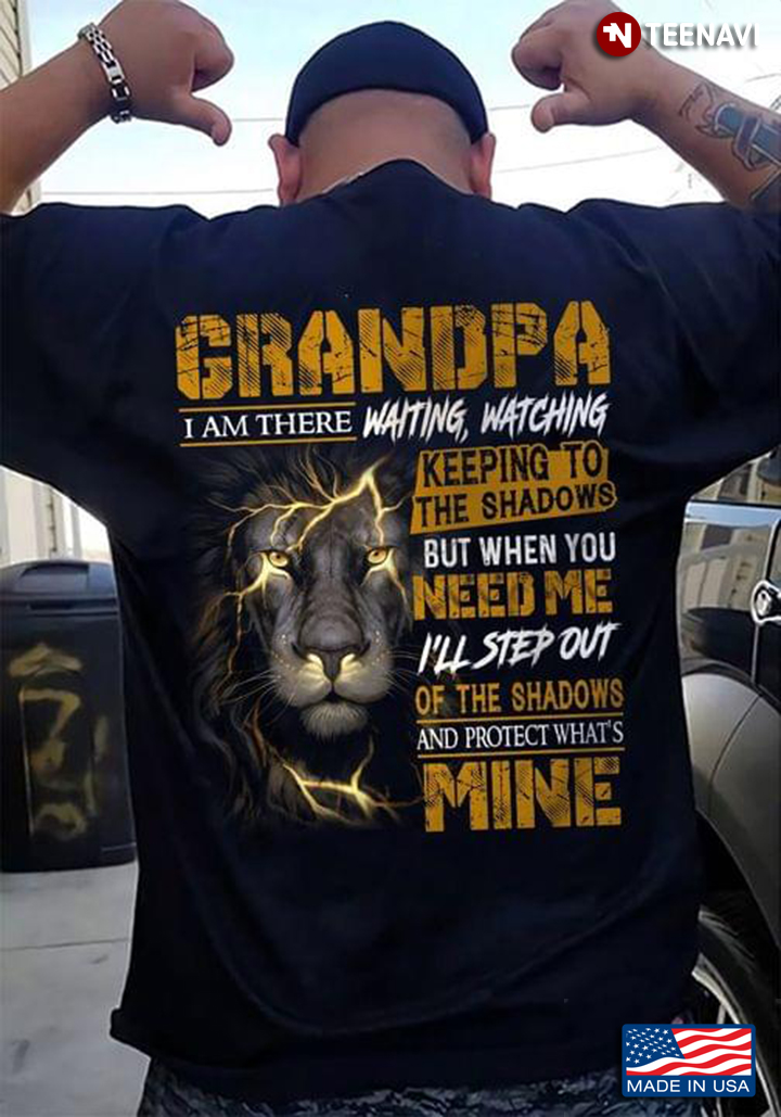 Lion Grandpa I Am There Waiting Watching Keeping To The Shadows But When You Need Me I'll Step Out