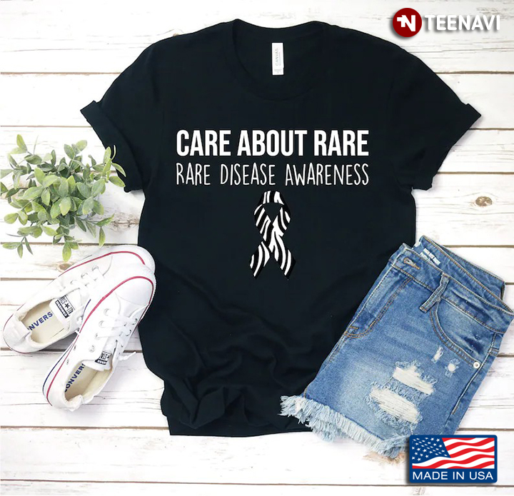 Care About Rare Rare Disease Awareness Ribbon