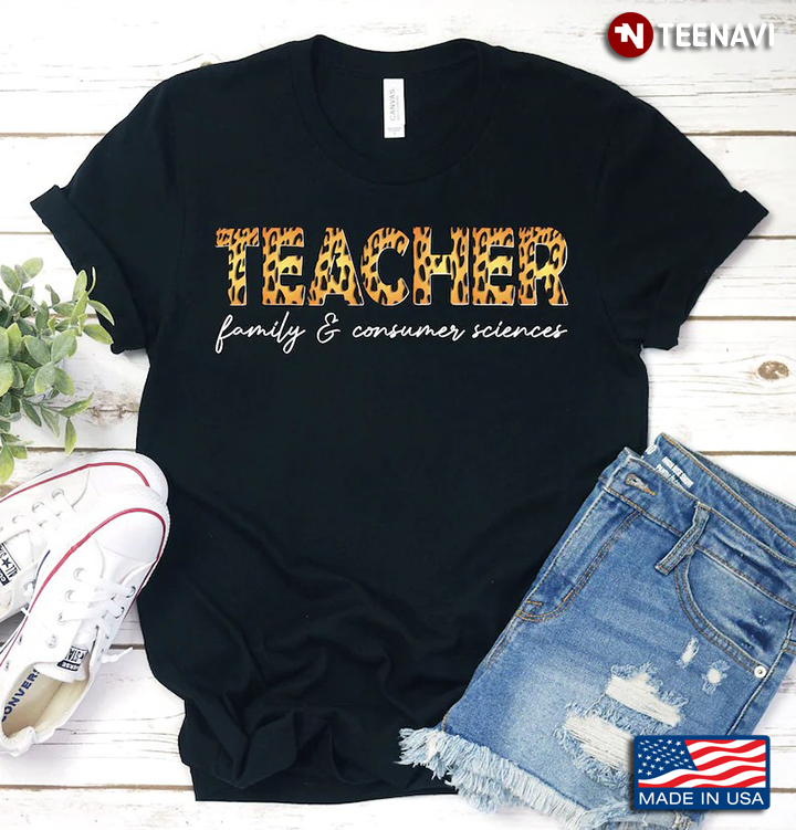 Teacher Family And Consumer Sciences Leopard Gifts for Teacher