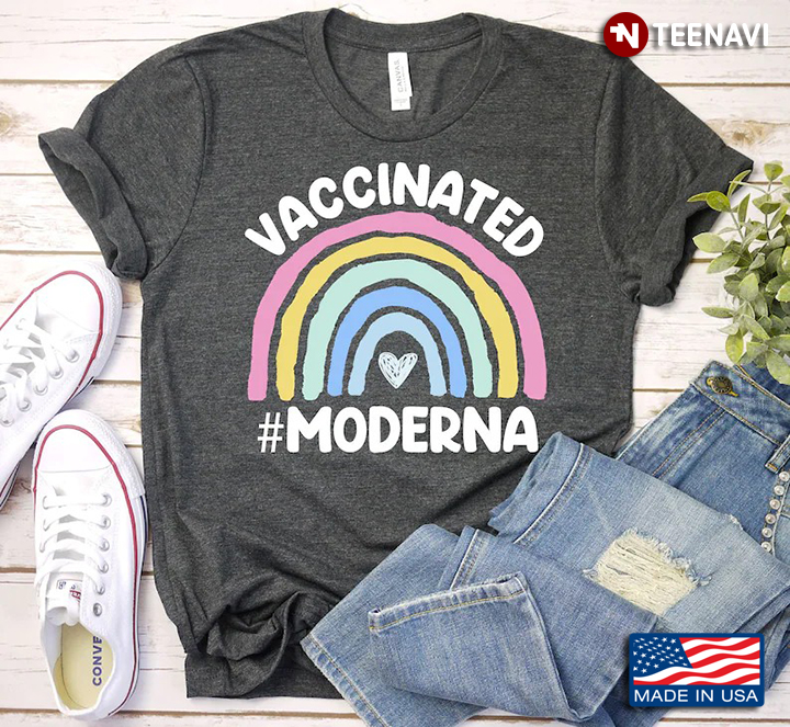 Vaccinated Moderna Rainbow Covid Pandemic