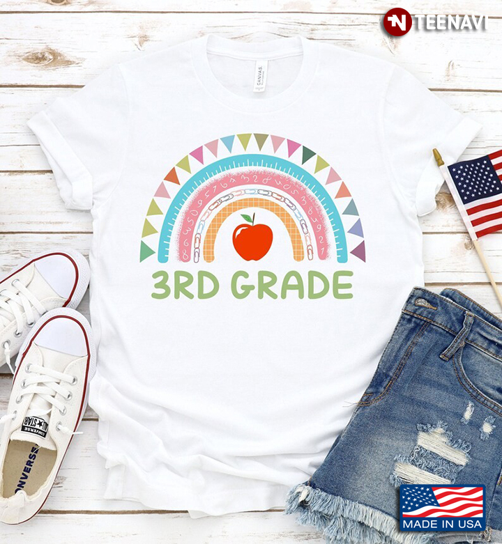 3rd Grade Rainbow Back To School Funny Gifts for Teacher