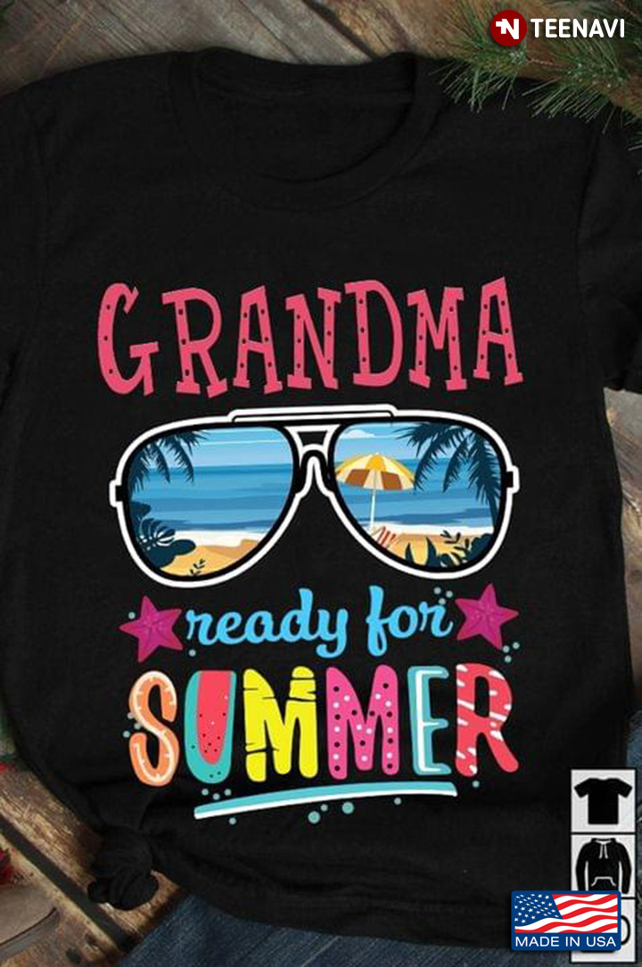 Grandma Ready For Summer Beach Glasses Gift For Grandma