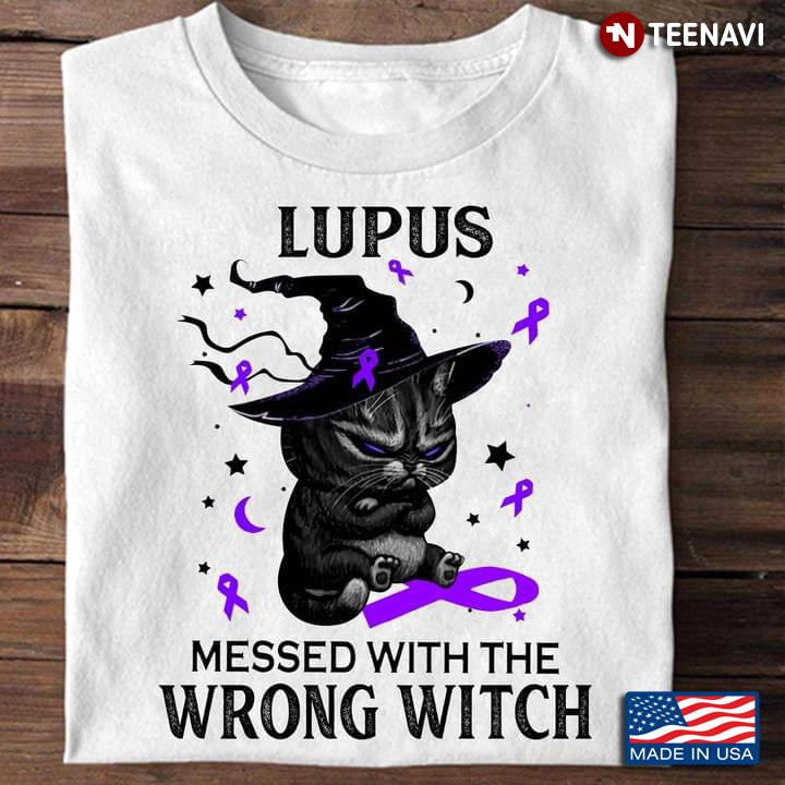 Grumpy Black Cat Witch Lupus Messed With The Wrong Witch for Halloween