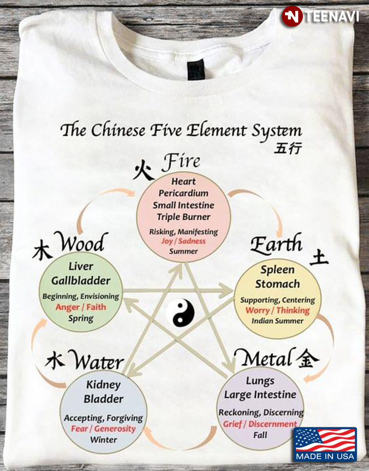 The Chinese Five Element System Fire Earth Metal Water Wood Yin And Yang