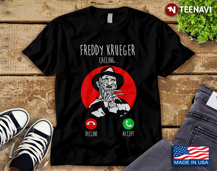 Freddy Krueger Calling A Nightmare On Elm Street Horror Movies Character for Halloween