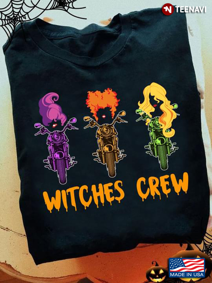 Witches Crew Hocus Pocus Riding Motorcycles for Halloween