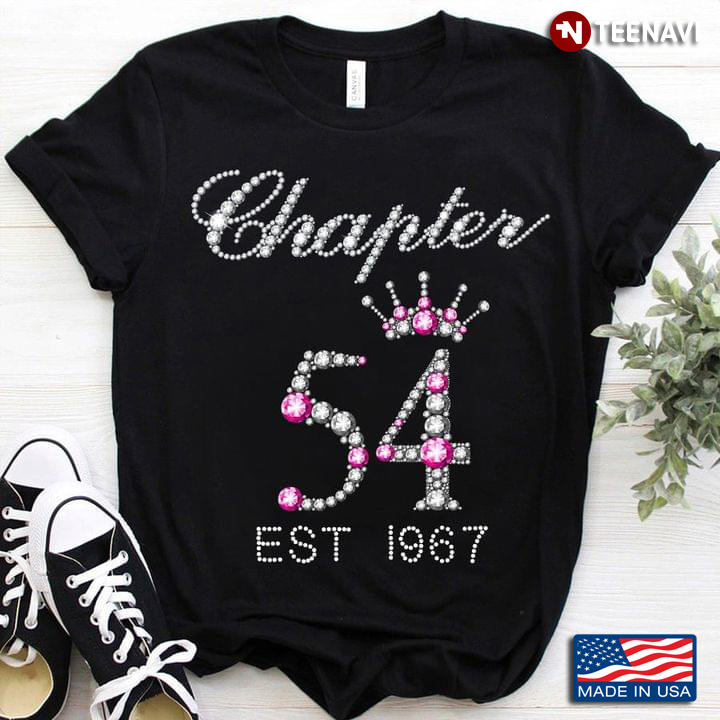 Chapter 54 Est 1967 Crown 54th Birthday Funny Gifts for Birthday