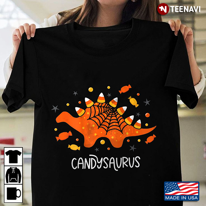 Candysaurus Candy Corn Dinosaur Funny Design for Halloween