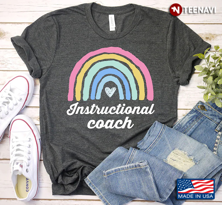 Instructional Coach Rainbow Funny Design