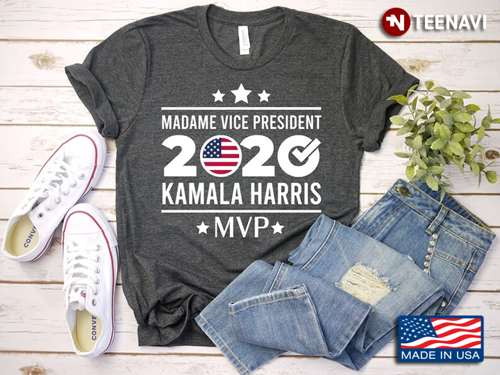 Madame Vice President 2020 Kamala Harris MVP American Flag
