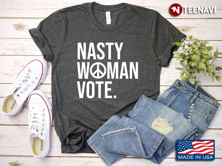 Nasty Women Vote Peace Sign for Feminist