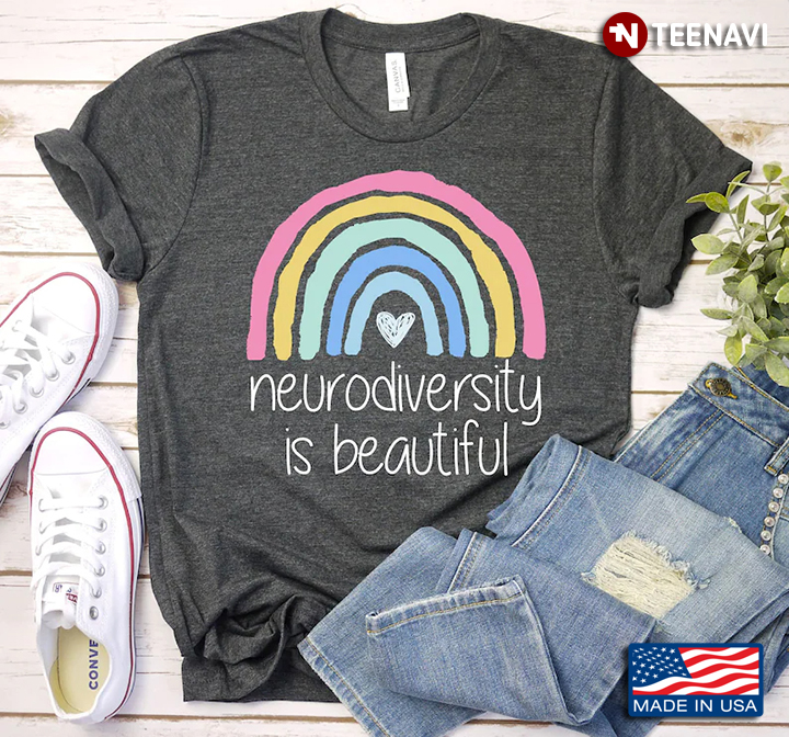 Neurodiversity Is Beautiful Rainbow Autism Awareness