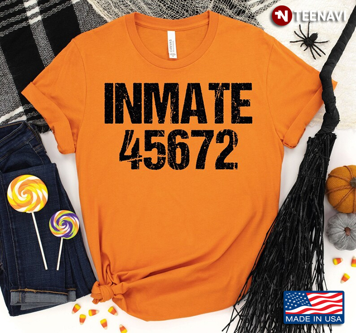 Inmate 45672 Funny Design for Halloween