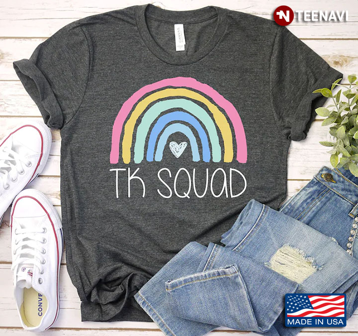 TK Squad Rainbow Transitional Kindergarten Teacher Gifts for Teacher