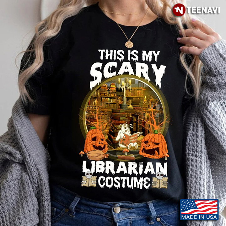 This Is My Scary Librarian Costume Boo Reading Book for Halloween