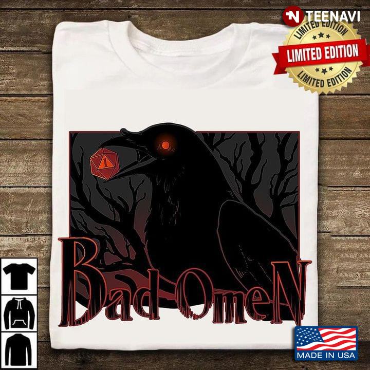 Bad Omen Crow Dungeons & Dragons for Game Lover