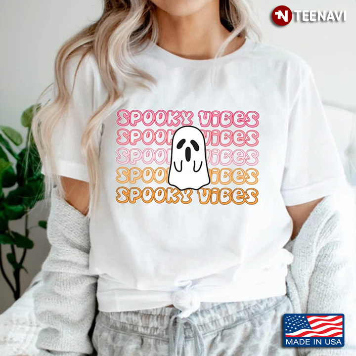 Spooky Vibes Funny Boo for Halloween