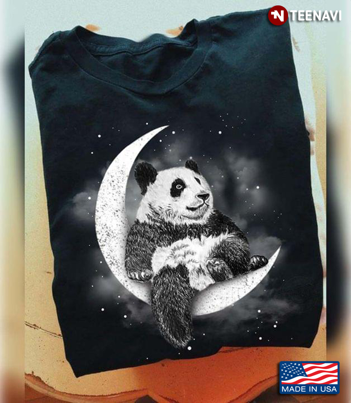Panda Bear With The Moon for Animal Lover