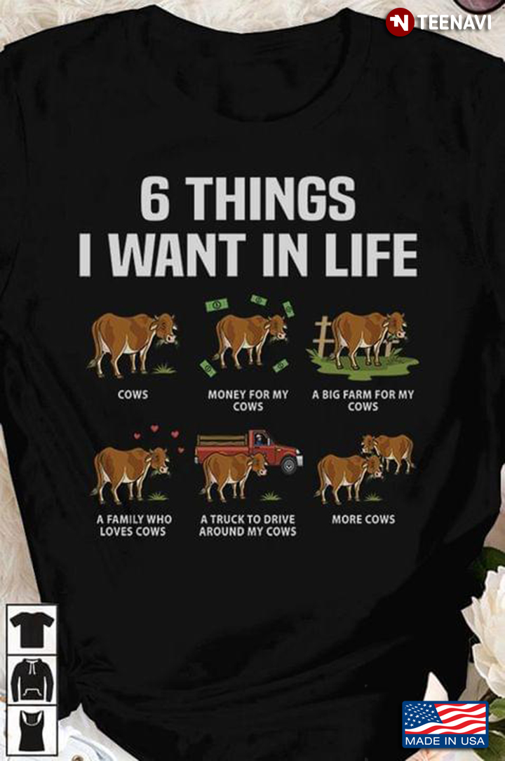 6 Things I Want In Life Cows Money For My Cows A Big Farm For My Cows for Farmers