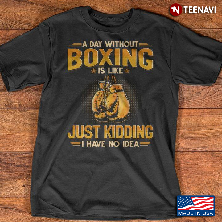 A Day Without Boxing Just Kidding I Have No Idea for Boxing Lover