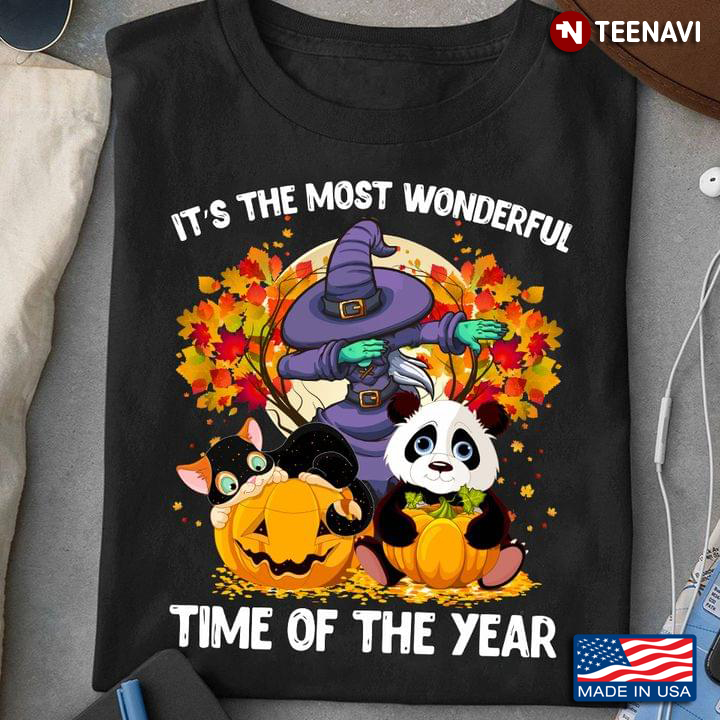 It’s The Most Wonderful Time Of The Year Halloween Cat And Panda Lover