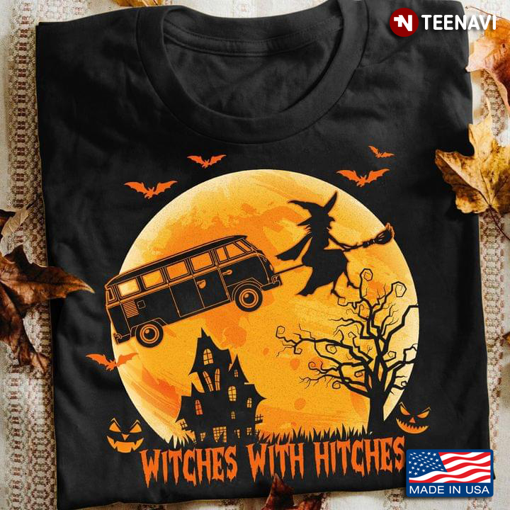 Halloween Witches Hitches Rv Camping Design T-Shirt