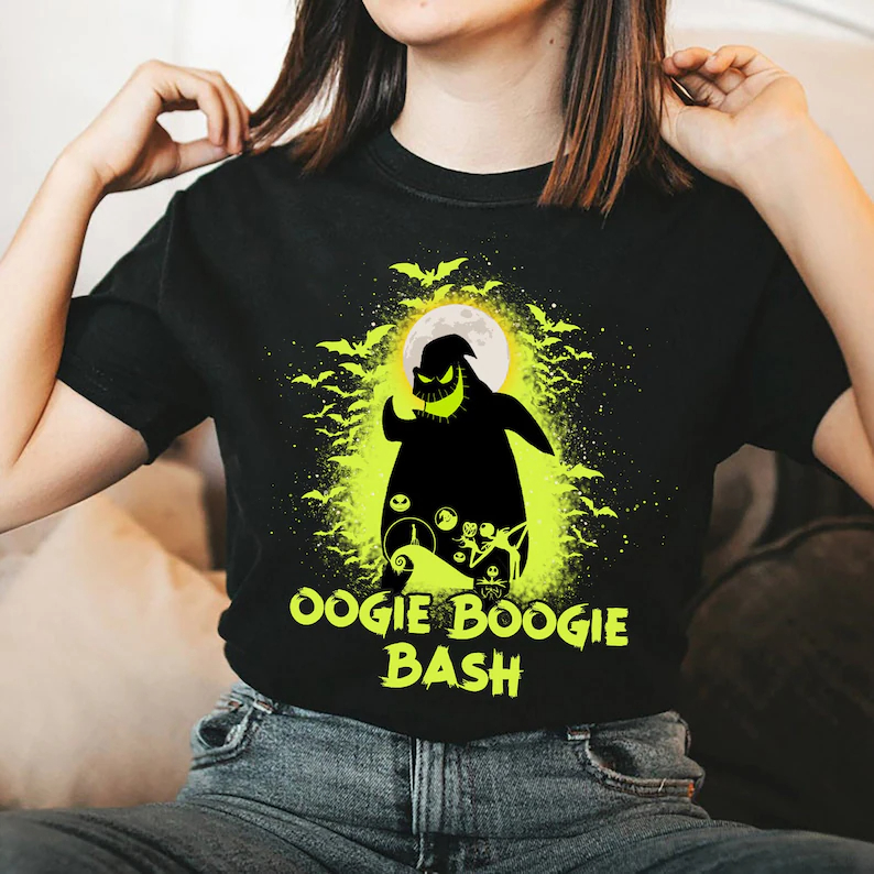 Oogie Boogie Bash Giant Halloween With Jack Skellington T-Shirt
