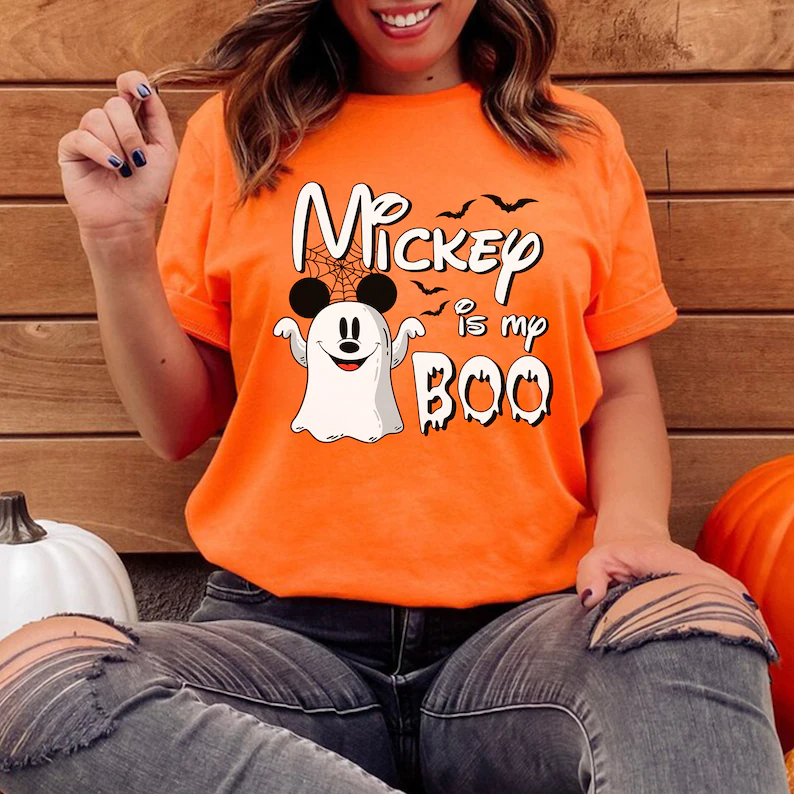 Mickey Ghost Is My Boo Halloween T-Shirt