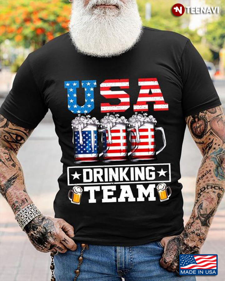 USA Drinking Team Funny Drinking Beer