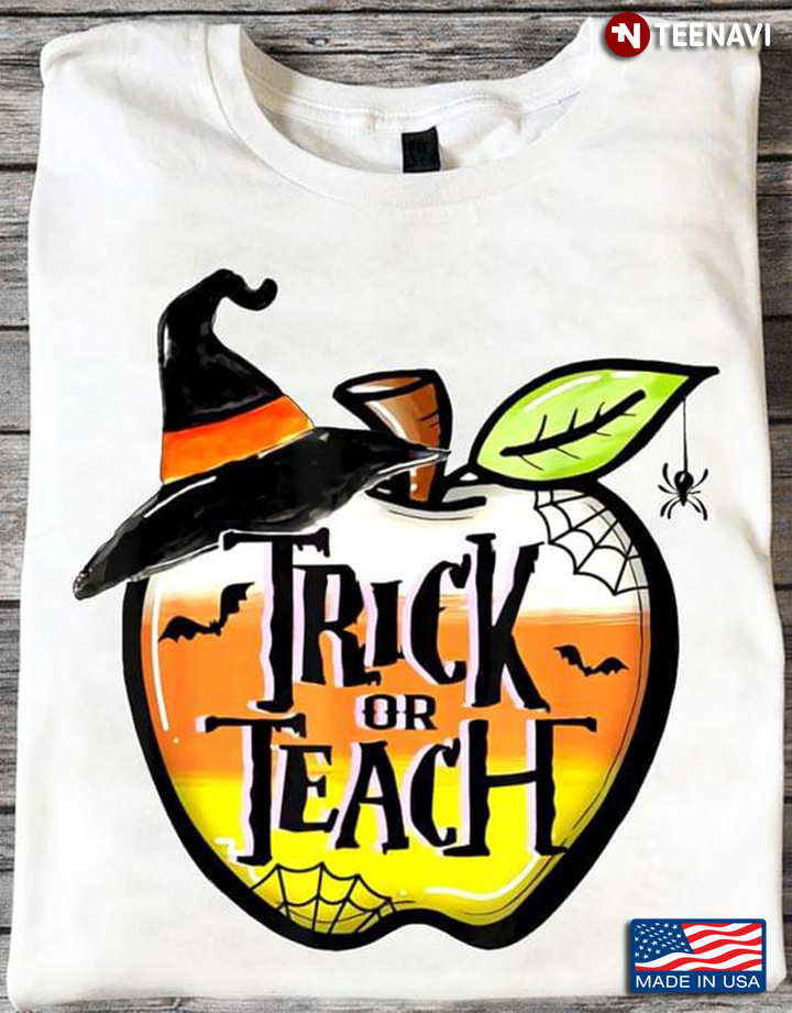 Apple Trick Or Treat Halloween Witch Hat