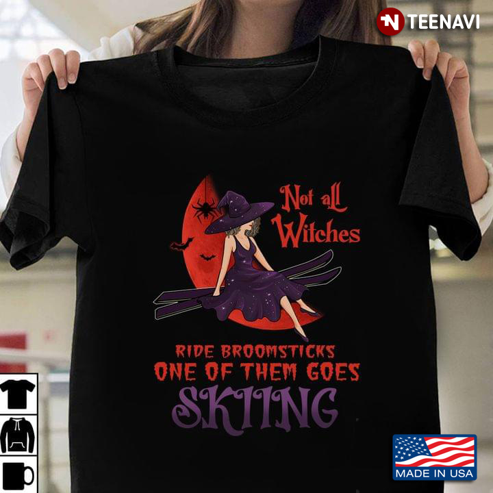Stunning Witch Not All Witches Ride Broomsticks One Of Them Goes Skiing