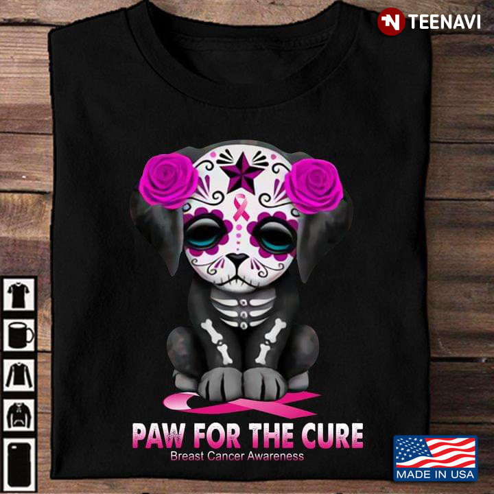 Paws For The Cure Cute Dog Breast Cancer Awareness