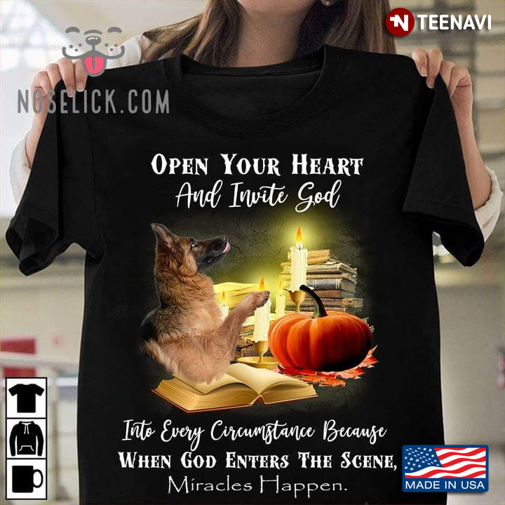 German Shepherd Open Your Heart And Invite God Halloween
