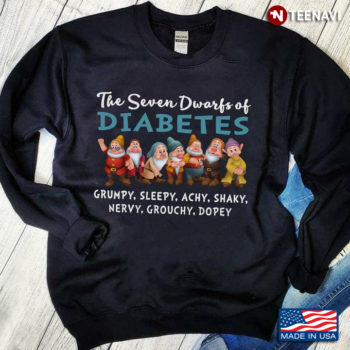 Diabetes Awareness The Seven Dwarfs Of Diabetes Giddy Thirsty Hungry Dizzy Shaky Feisty And Exhauste