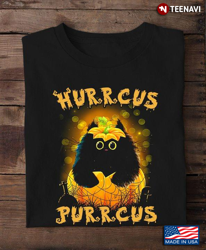 Black Cat Hurrcus Purrcus Halloween