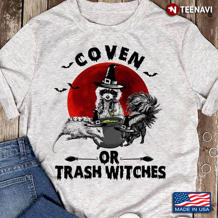 Coven Of Trash Witches Raccoons Halloween