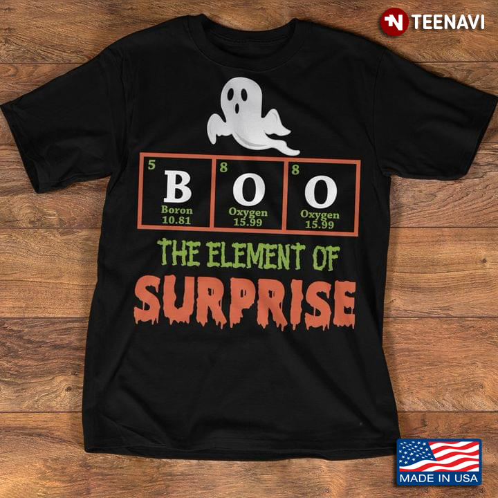 Halloween Boo Art Chemistry Teacher Element Of Surprise