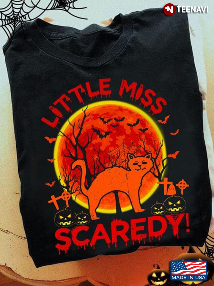 Little Miss Scaredy Cat Blood Moon Halloween