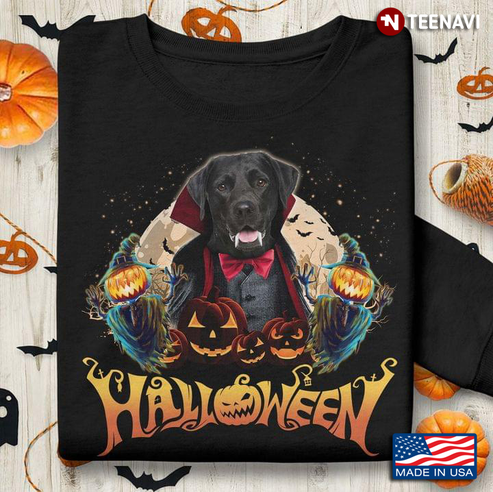 Dracula Labrador Retriever Dog Candy Pumpkin Halloween