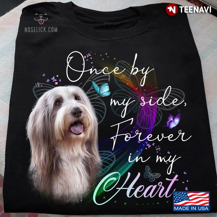 Bearded Collie Once By My Side Forever In My Heart for Dog Lover