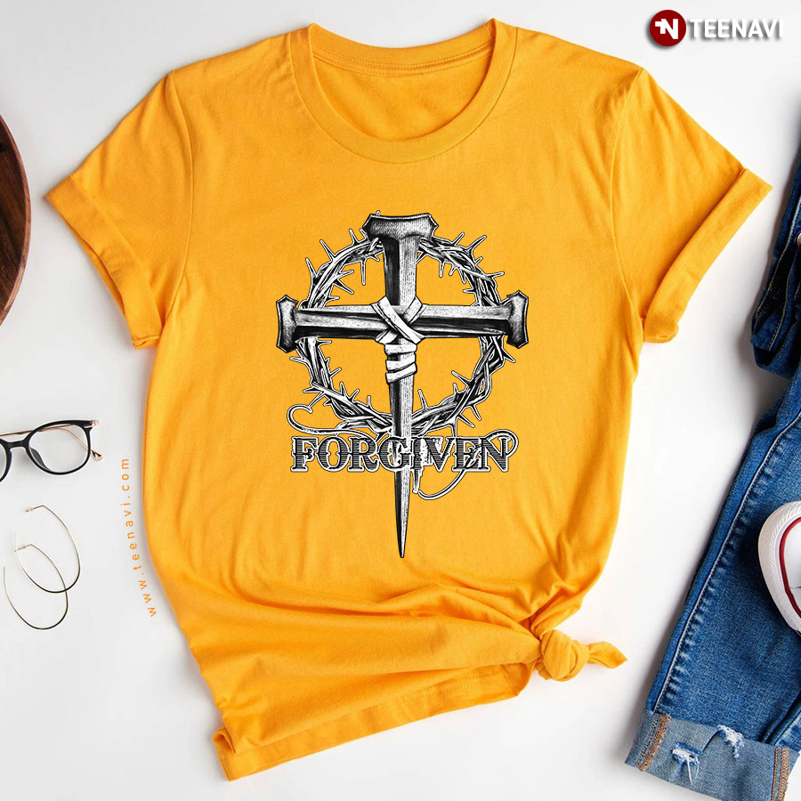 Forgiven Jesus Cross Gifts For Christian T-Shirt