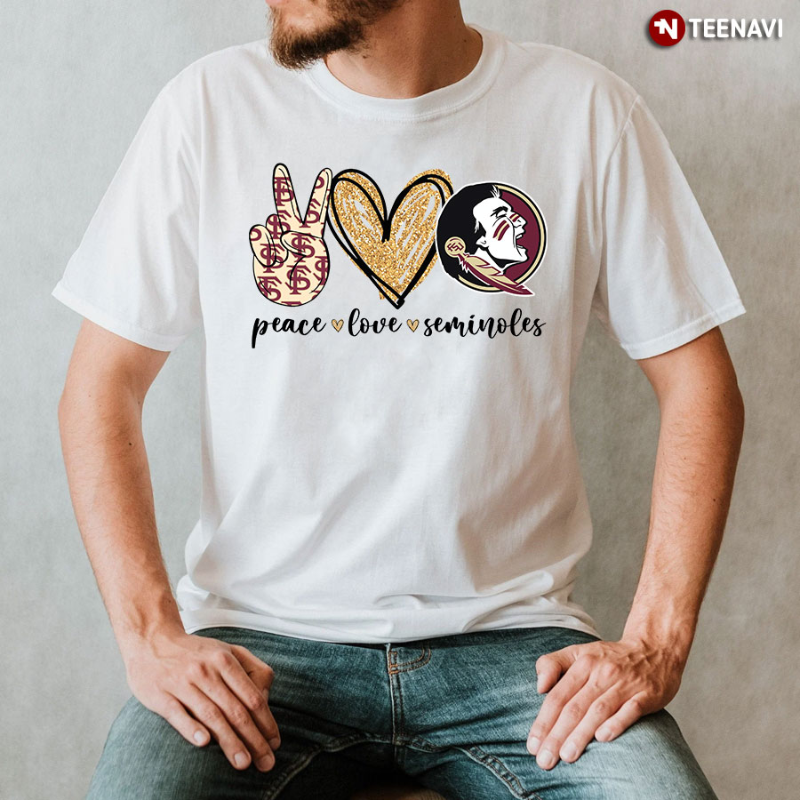 Peace Love Seminoles - Florida State Seminoles Lover T-Shirt