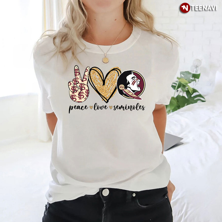Peace Love Seminoles - Florida State Seminoles Lover T-Shirt