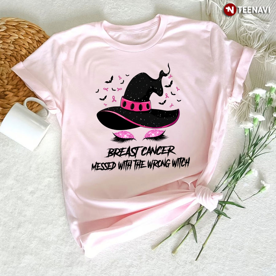 Breast Cancer Messed With The Strong Chick Witch For Halloween T-Shirt