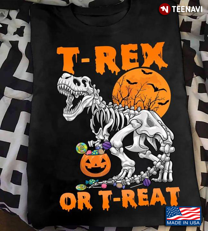 T-Rex Or Treat Dinasour Halloween Pumpkin