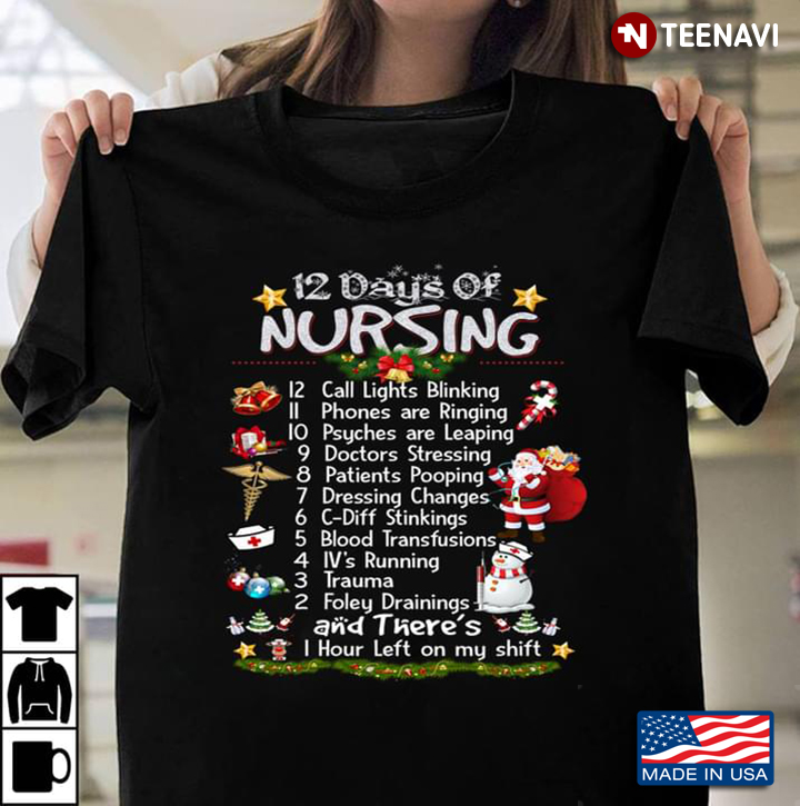 The 12 Days Of Nursing 12 Call Lights Blinking 10 Psyches Leaping 9 Doctos Stressing 8 Patients