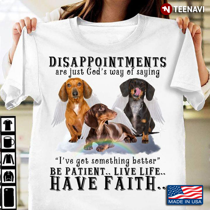 Dachshund Disappointments Are Just God’s Way Of Saying I’ve Got Something Better Be Patient