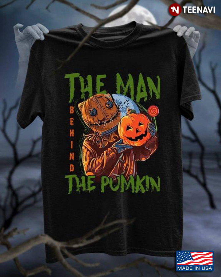 The Man  Behind The Pumpkin Halloween T-Shirt